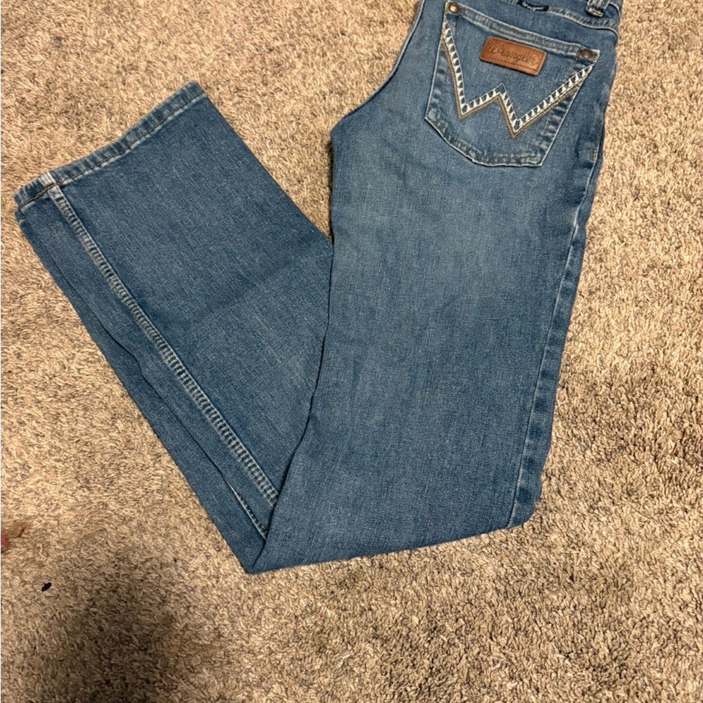 Wrangler Classic Straight Leg Blue Jeans